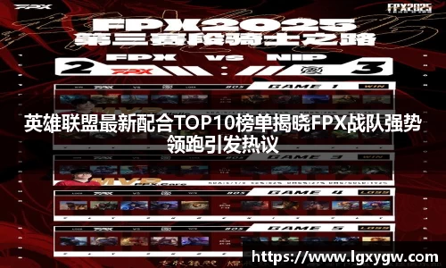 英雄联盟最新配合TOP10榜单揭晓FPX战队强势领跑引发热议